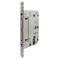 Дверний замок AGB Touch lock PZ (під циліндр),18*196мм, магнітний сірий 44-9830 фото