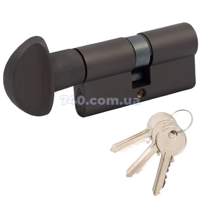 Цилиндр Cortelezzi Primo 117F 60 мм (30x30T) ключ-тумблер коричневый титан 57380 фото