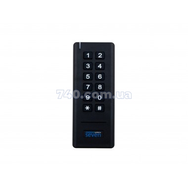 Бездротова клавіатура з вбудованим зчитувачем SEVEN Lock SK-7712b 41-108866 фото