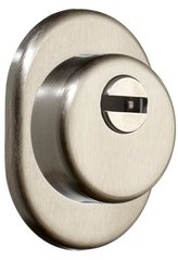 Дверной протектор AZZI FAUSTO F23 ANT с юбкой, никель сатин, H30 мм 000005240 фото