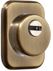 Дверной протектор AZZI FAUSTO F23 ANT с юбкой, прямоугольный, бронзовая латунь, H50 мм 000005270 photo