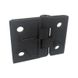 Петля для дверей шкафов RZ H5063.1.2.1, металл, чёрная, 50*63 мм 49-1566 фото 2