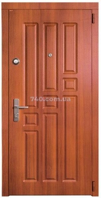 Вхідні двері Сталь М, модель Модерн фрезерований МДФ з двох боків 80-0013336 фото