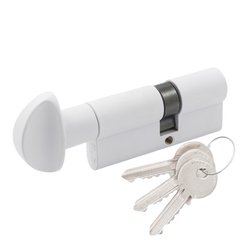 Цилиндр Cortelezzi Primo 117F 60 мм (30x30T) ключ-тумблер белый 40-0052655 фото