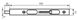 Шпингалет врезной откидной STV LX160 античная латунь 40-0023321 фото 2