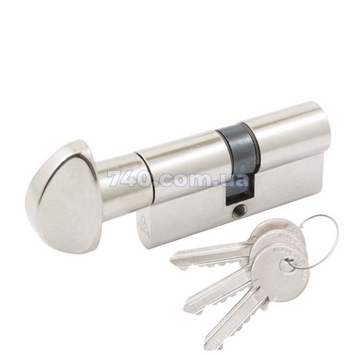 Цилиндр Cortelezzi Primo 117F 70 мм (30x40T) ключ-тумблер никель 40-0052657 фото
