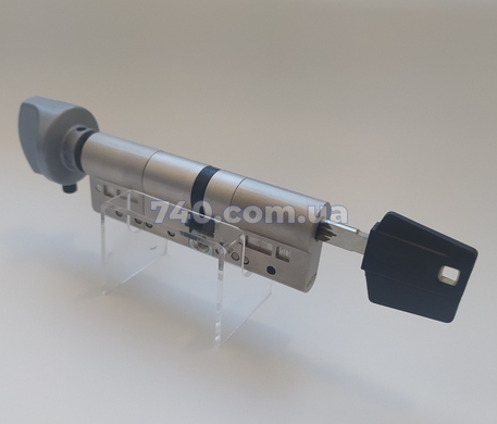 Циліндр TOKOZ PRO 300 (30x30T) ключ-тумблер матовий хром 44-4797 фото