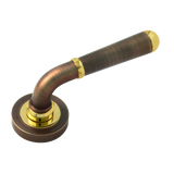 Дверная ручка NK 810 матовая бронза/полированная латунь 40-008107329 фото