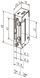 Електромеханічна защіпка eff-eff 118 A71, вузька для профільних дверей 41-0012533 фото 2