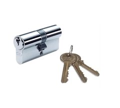 Циліндр GU BKS (серія ECO) 60 мм (30x30) ключ-ключ, хром 40-0033919 фото