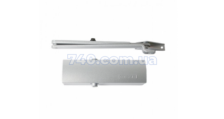 Дверний дотягувач Geze TS 2000 V BC 2/4/5 до 100 кг з тягою, сріблястий (103392+102421) 40-0009615 фото