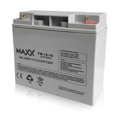 Акумулятор гелевий Maxx 12В 18 Аг для ДБЖ (UPS) 44-9178 фото