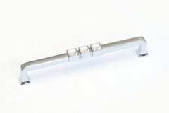 Меблева ручка SYSTEM 4195 160/хром-камінці Swarovski 42-0031437 фото