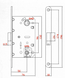 Дверной замок GAVROCHE GR 96М-WC (магнитный) с ответной планкой хром 49-281 фото 2