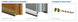 Порог алюминиевый накладной со щеткой Comaglio 1255 (80 см) коричневый 36035 фото 3