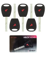 Комплект ключей ABLOY NOVEL 5KEY_45mm+CARD 430021 фото