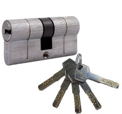 Циліндр Buonellе B10CC5040SCX6 50x40 мм ключ/ключ, 5 ключів + 1 монтажний ключ, xром матовий 62924 фото