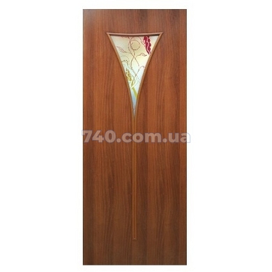 Межкомнатные двери ПВХ Омис, модель Рюмка 600 орех 80-0015222 фото