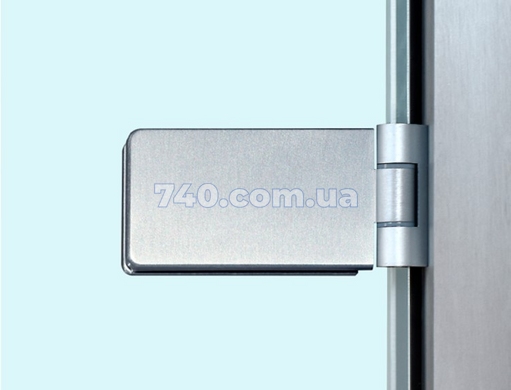 Петля Vitra E50100.90.01 для стеклянных дверей (180°), анодированное серебро 44-9889 фото