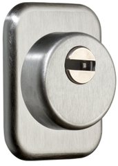 Дверной протектор AZZI FAUSTO F23 Antitubo Widia, прямоугольный, матовый хром, H25 мм 000005186 фото
