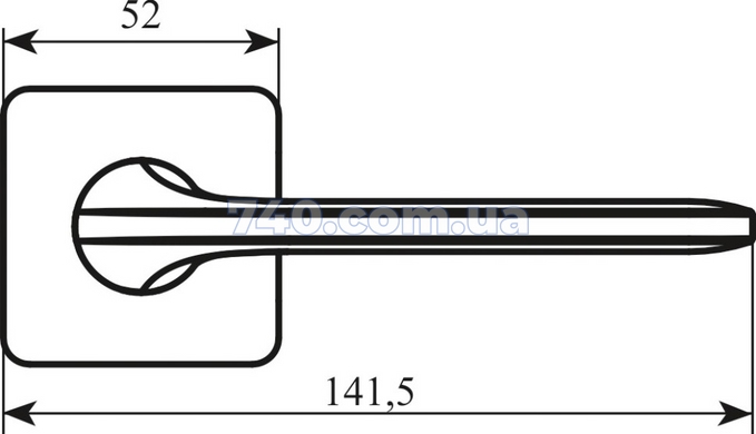 Дверная ручка + накладки для санузла Colombo Design Roboquattro S белый матовый 40-0024557 фото
