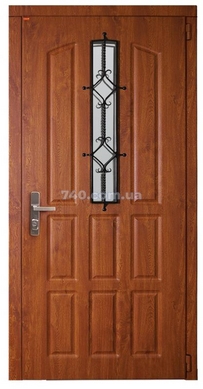 Входные двери Сталь М, модель Коттедж фрезерованный МДФ с двух сторон 80-0013512 photo