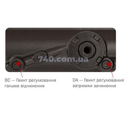 Дотягувач накладний RYOBI 4550 DS-4550P DARK_BRONZE BC/DA PRL_HO_ARM EN_1-6 до_120кг 1400мм 40-0002938 фото