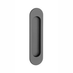 Ручка для розсувних дверей овальна APRILE 7040 AT чорний матовий 44-10339 фото