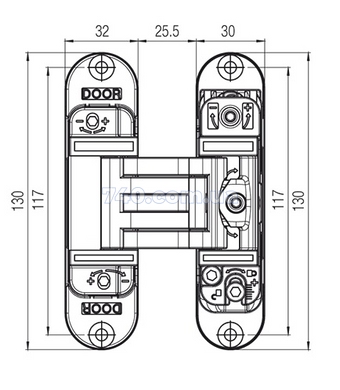 Дверна завіса KOBLENZ Kubica K6300 матовий хром 40-0021623 фото