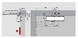 Дверний дотягувач DORMAKABA TS-Profil EN 2/3/4 + Size5 BCA (сріблястий) до 120 кг зі складним важелем 45-649 фото 7
