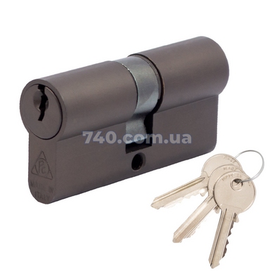 Циліндр Cortelezzi Primo 116 60 мм (30x30) ключ-ключ коричневий титан 57375 фото
