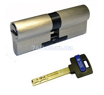 Циліндр HardLock серії К 70 мм (35x35) ключ-ключ сатен 40-0028341 фото