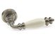 Ручка дверна Fadex Siena Ceramic V. N02-нікель матовий/бежева кераміка 40-012657881 фото