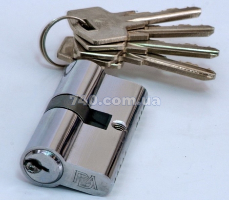 Цилиндр RDA 60 мм (30x30) ключ-ключ хром 40-022914 фото