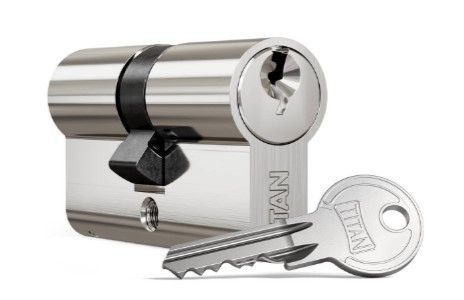 Серцевина TITAN K1 45x45 MN D 5FE ML нікель ключxключ 000004124 фото