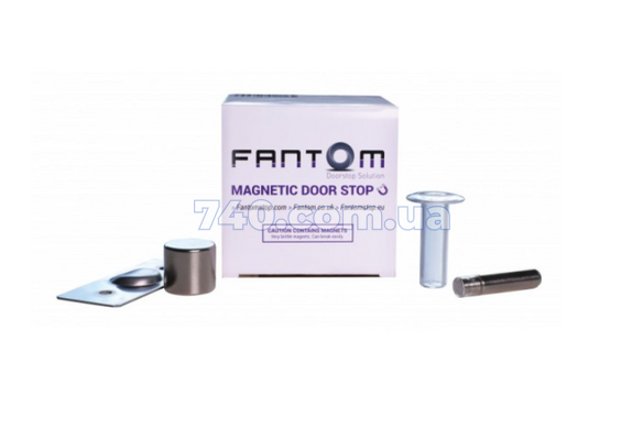Стопор дверной скрытый магнитный FANTOM Premium прозрачный 40-0637137 фото