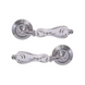 Дверна ручка FIMET 147P-269 F04 Flora хром / білий фарфор 40-0034232 фото 1
