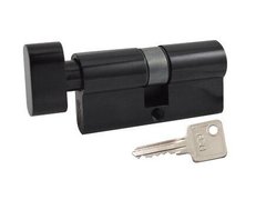 Циліндр RDA 60 мм (30x30Т) ключ-тумблер чорний 40-0122934  фото