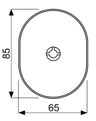 Щиток DISEC KT2112 Omega Oval Хром_мат T Без шторки 40-0022799 фото