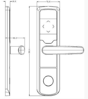 Автономный RFID замок SEVEN Lock SL-7731 41-108916 фото