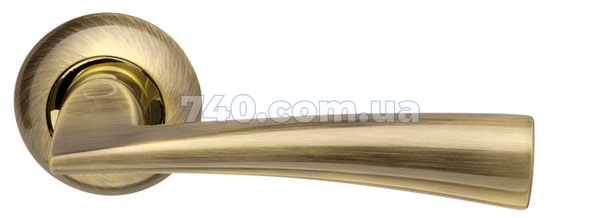 Дверная ручка ARMADILLO Columba LD80-1AB/SG-6 бронза/матовое золото 40-0018298 фото
