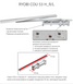 Доводчик врезной RYOBI COU-50 COU-53H_R ALUMINIUM SLD_ARM EN_3 65кг 950мм LEFT FIRE 44-4359 фото 2