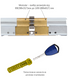 CLIQ Циліндр Abloy din_mod_kk hard CY332 PROTEC2 94 CR 48Hix46 CGW CLIQ M/S TA77ZZ 49-4072 фото 5
