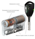 CLIQ Циліндр Abloy din_mod_kk hard CY332 PROTEC2 94 CR 48Hix46 CGW CLIQ M/S TA77ZZ 49-4072 фото 2
