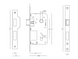 Комплект a-1210 wc sn/cp: ручка на планку під wc з механізмом, матовий нікель/полірований хром 50-975 фото 4