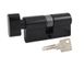 Цилиндр RDA 60 мм (30x30Т) ключ-тумблер черный 40-0122934  фото