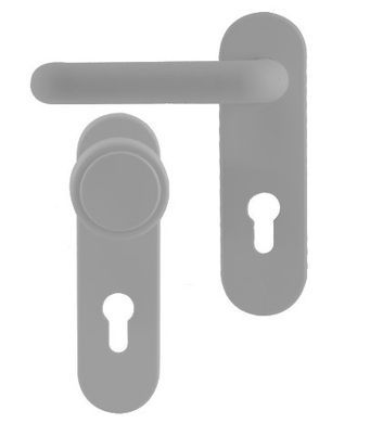 Набір фурнітури ISEO 032403 72мм SILVER fix-mov CYL_HOLE 44-7432 фото