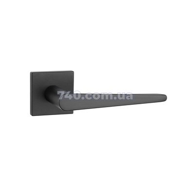 Дверна ручка APRILE Arnica Q 7S AT чорний матовий (тонка розетка) 45-885 фото