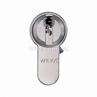 Циліндр WILKA 1405 Class K423 (45x45Т) ключ-тумблер матовий нікель 49-467 фото
