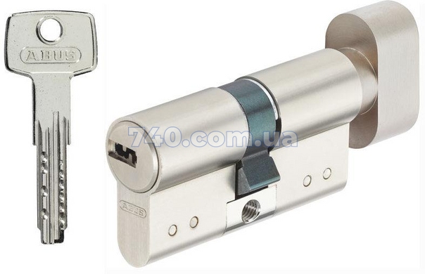 Цилиндр ABUS KD15 (АБУС КД15) 95 мм (50x45T) ключ-тумблер никель 40-0017439 фото
